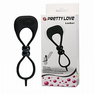Anel Peniano e Anel para Escroto Locker com Vibrador - Pretty Love - Sexy Shop