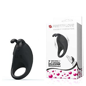 Anel Peniano em Silicone Macio Coelhinho 7 Vibrações - Rabbit Ring