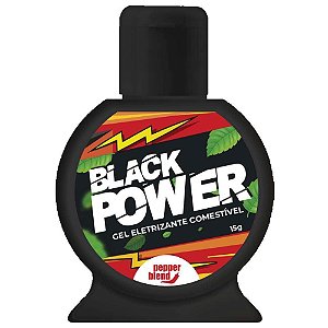 Black Power Gel Eletrizante 15g Pepper Blend - Sex Shop