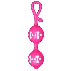 Bolas de Pompoar em Silicone com Cordão de Segurança - ORGASMIC BALLS - Sexshop