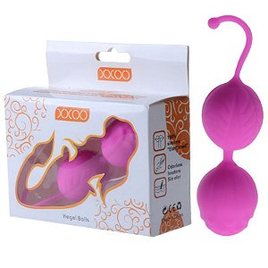 Bolas pompoarismo Ben-Wa em Puro Silicone - Sexshop