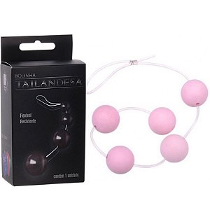 Bolinha Tailandesa 5 bolinhas Rosa - Sexshop