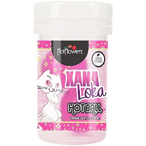 Bolinha Vaginal HOT BALL XANA LOKA Dupla 3g Hot Flowers - Sex shop