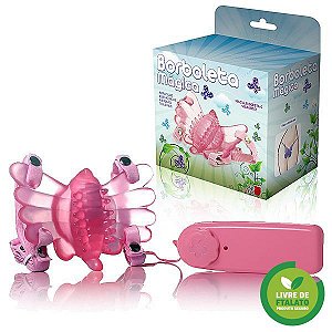 Borboleta Mágica - Butterfly Estimulador Feminino Rosa - Sexshop