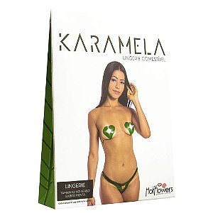 Calcinha e Seios Sabor Menta Comestíveis KARAMELA Hot Flowers - Sex shop