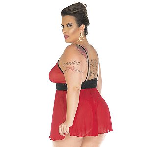 Camisola Sensual Plus Size Assanhada Branca Pimenta Sexy - Sexshop