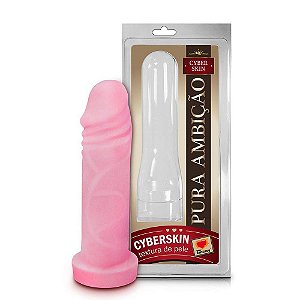 Capa Peniana Cyberskin 17x5cm Sexy Fantasy - Sex shop