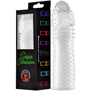 Capa Peniana Silicone Colors Transparente 15CM SOULSEX - Sex shop