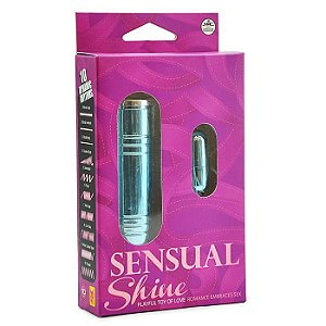 Cápsula metalizada azul 10 velocidades - SENSUAL SHINE - NANMA - Sexshop