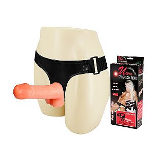 Cinta Com Pênis Em Silicone Ultra Cyberskin - Sex Shop