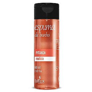 Espuma de Banho Pitanga Malícia 60ml Feitiços - Sexshop