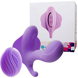 Estimulador Clitoriano Recarregável com Controle Wireless e 8 Modos de Vibração - Sexshop