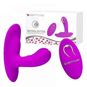 Estimulador Clitoriano Wireless com Penetrador e 12 Modos de Vibração - PRETTY LOVE MAGIC FINGER - Sexshop