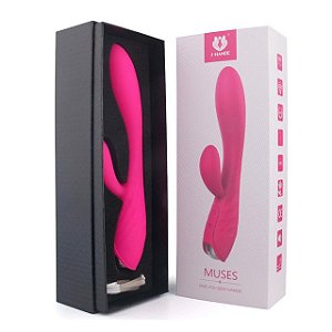 Vibrador Duplo e Estimulador de Clitóris Recarregável Muses - S-Hande - Sex Shop