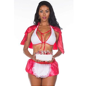 Fantasia Chapeuzinho Vermelho Pimenta Sexy - Sexshop