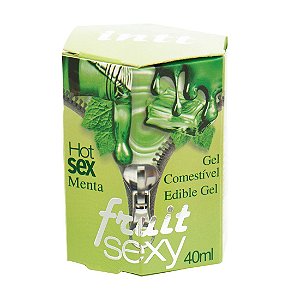 Fruit Sexy MENTA Hot Gel Comestível 40ml INTT - Sex shop