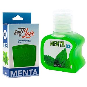 Gel Sexo Oral Gelado Comestível Menta 30ml SoftLove - Sex shop