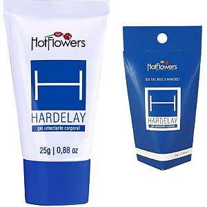 Gel Prolongador de Ereção Hardelay Bisnaga Azul 25gr Hot Flowers - Sexshop