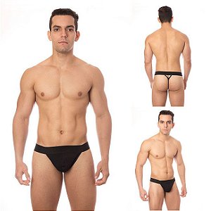 Cueca Jockstap Preto Rio - Sex shop