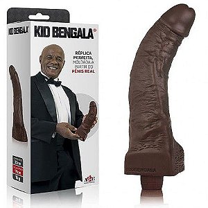 Kid Bengala - Réplica perfeita moldada a partir do penis real - 32cm - Com Vibrador - Sexshop