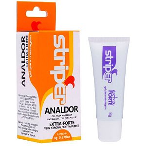 Kit 03 Anestésico Anal Striper Analdor Extra Forte 8g INTT - Sex shop