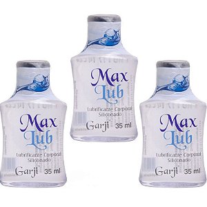 Kit 03 Max Lub Lubrificante Siliconado 35ML Garji - Sex shop