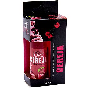 Kit 03 Óleo cereja para massagem intima que esquenta 15 ml Soft Love - Sexshop