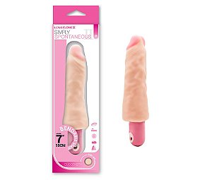 Pênis LoveClone III - Cyber Skin 18cm com Vibrador - Sexshop