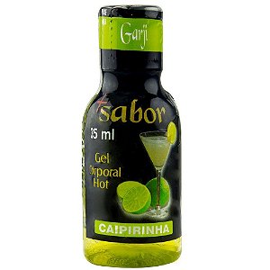 Mais Sabor ! Gel Comestível Quente Caipirinha Garji - Sexshop