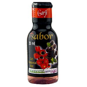 Mais Sabor ! Gel Comestível Quente Guarana com Açaí Garji - Sexshop