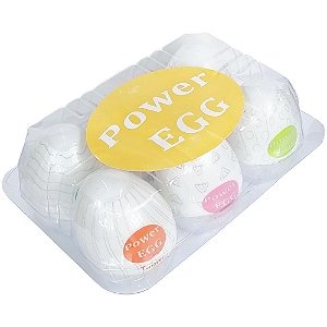 Kit 06 Masturbador Masculino formato de ovo - Power Egg