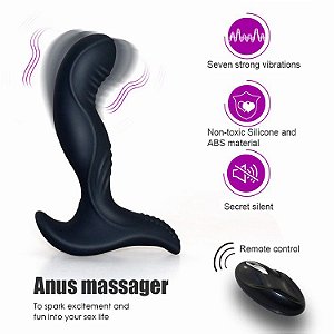 Massageador de Próstata Recarregável Wireless Escalonado com 7 Modos de Vibração - COLE - Sexshop