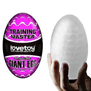 Masturbador Masculino BIG EGG gigante Estimulador Linhas - LOVE TOY Sex shop