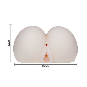 Masturbador Masculino Bunda CyberSkin com Vibrador - Sexshop