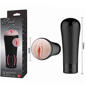 Masturbador Masculino Vagina com Protetor Pink Pussy - Baile - Sexshop