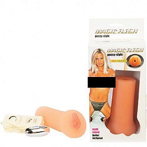 Masturbador Vagina com Vibrador - Sexshop