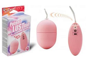 Vibrador Cápsula Com 10 Velocidades - Potente Lust Ball Rosa