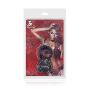 Mini Plug Anel Companheiro Preto - Sexshop