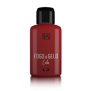 Óleo beijável FOGO E GELO - Cola - 38ml - Sex shop