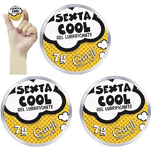 Kit 03 Creme Anestésico Anal Sexta Cool Gel Siliconado 7G - Garji Sex shop