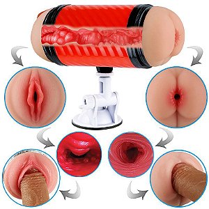 Masturbador Anûs e Vagina com Ventosa - Super Forte II