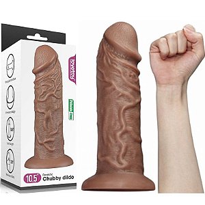 Pênis Moreno Grosso Realístico - Chubby Dildo - Lovetoy - Sex shop