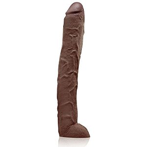 Pênis Real Peter Hard Marrom GRANDE 5,5 x 34 cm - Sexshop