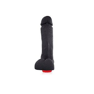 Pênis Real Peter vibrador e Escroto ideal Preto - 4x16cm - Sex Shop