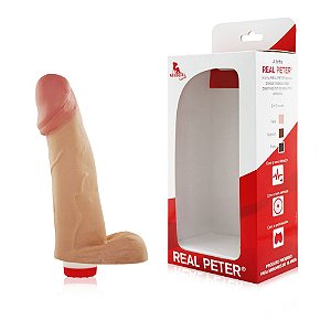 Pênis Real Peter vibrador Garanhão - 4,5 x 17 cm - Sex Shop