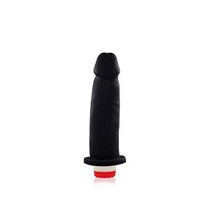 Pênis Real Peter vibrador Preto Ideal - 4x15,5cm - Sex Shop