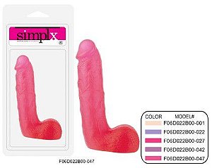 Pênis realístico de 19 cm alongado com escroto - SIMPLX 7 - NANMA - Sexshop