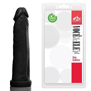 Pênis Realístico Prótese 10 Preto - Sexshop