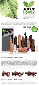 Pênis Realístico Prótese Kong Marrom - Sexshop