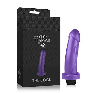 Pênis Roxo The Cock Com Vibrador - Vem Transar - Sexshop